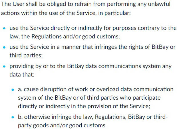 bitbay.net условия предоставления сервиса