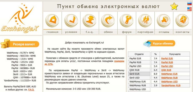 exchangex.ru отзывы