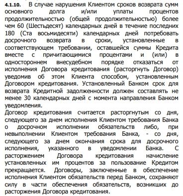 vostbank.ru нарушение сроков возврата