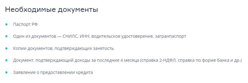Рефинансирование от zenit.ru документы