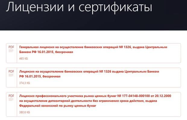 alfabank.ru лицензии и сертификаты