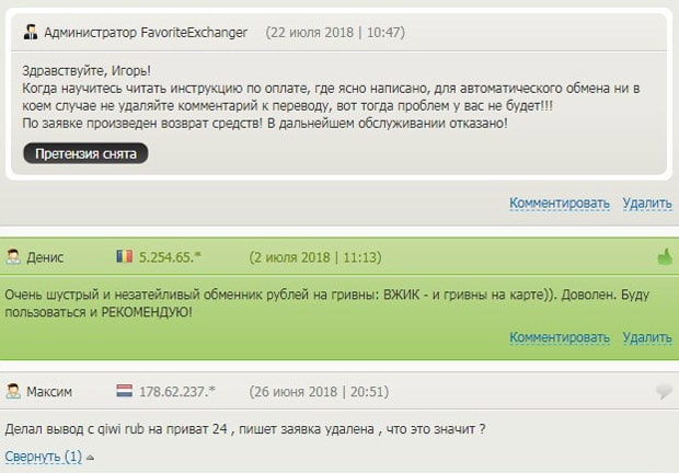 favorite-exchanger.ru отзывы
