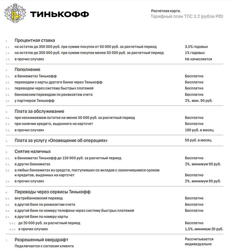 plus.yandex.ru тарифы Tinkoff