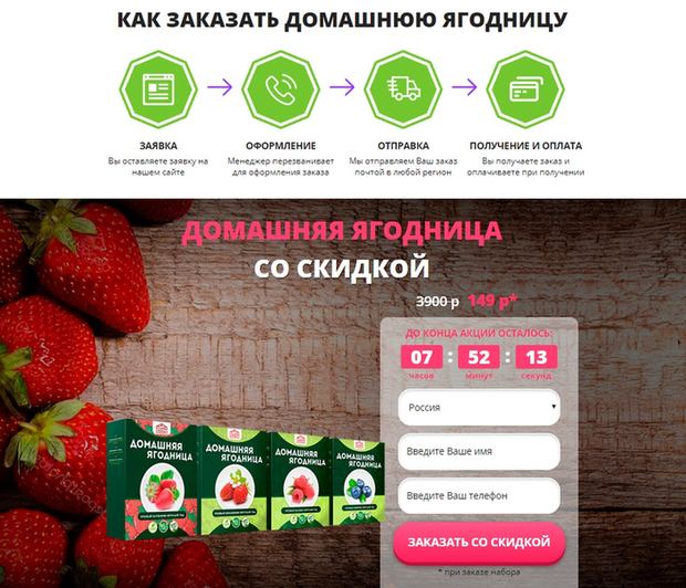 Как купить ягодницу «Кладовая природы» онлайн