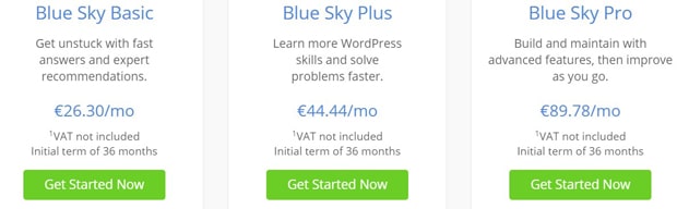 bluehost.com Blue Sky