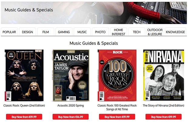 myfavouritemagazines.co.uk журналы категории «Музыка»