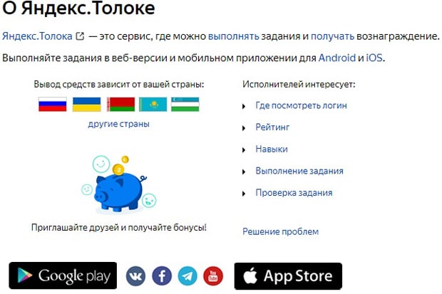Яндекс.Толока о сервисе
