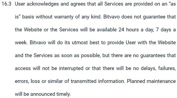bitvavo.com правила сервиса