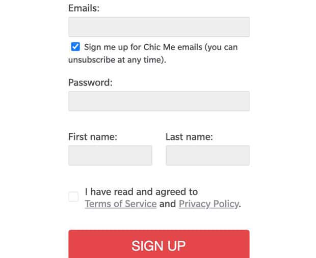 chicme.com регистрация