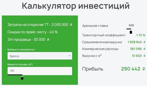 raiton.ru калькулятор инвестиций