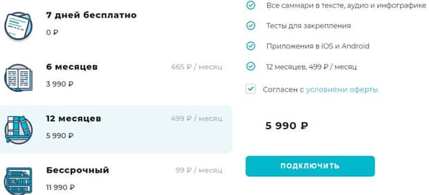 smartreading.ru тарифы