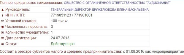 Аудиомания.ру регистрационные данные