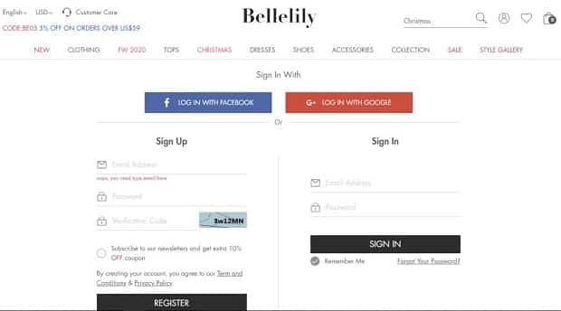 bellelily.com зарегистрироваться