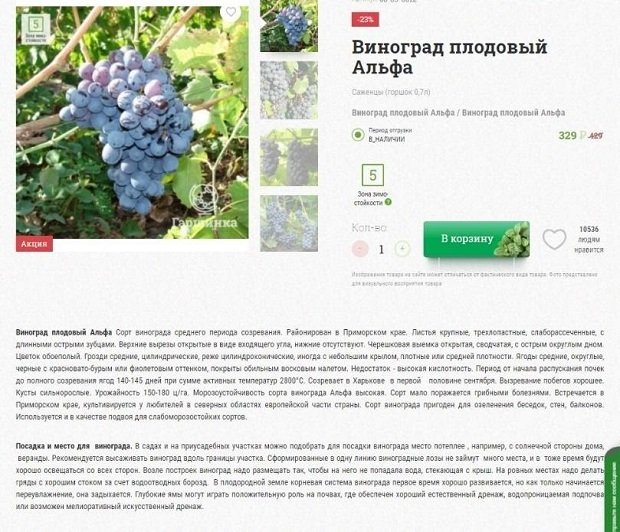 garshinka.ru карточка товара