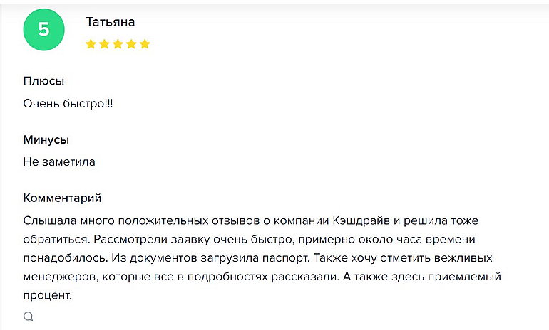 cashdrive.ru отзывы пользователей