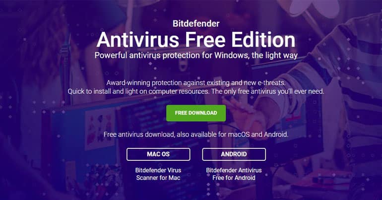 Bitdefender бесплатный антивирусный пакет
