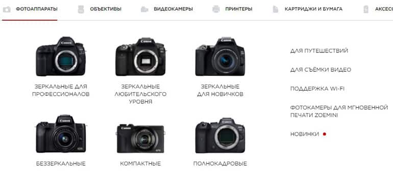 Canon фотоаппараты
