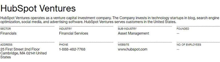hubspot.com информация о компании