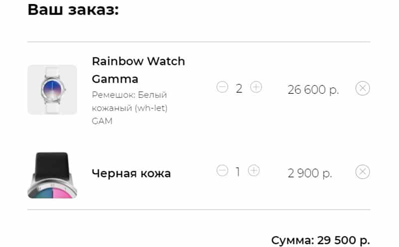 rainbow-watch.ru оформление заказа