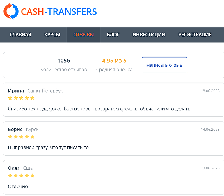 отзывы о Cash-Transfers